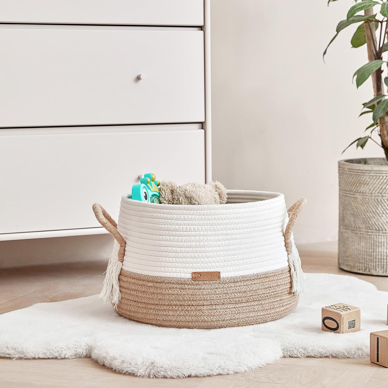 Boho Baskets for Living / 11.8 x 11.8 x 9.8 / Medium