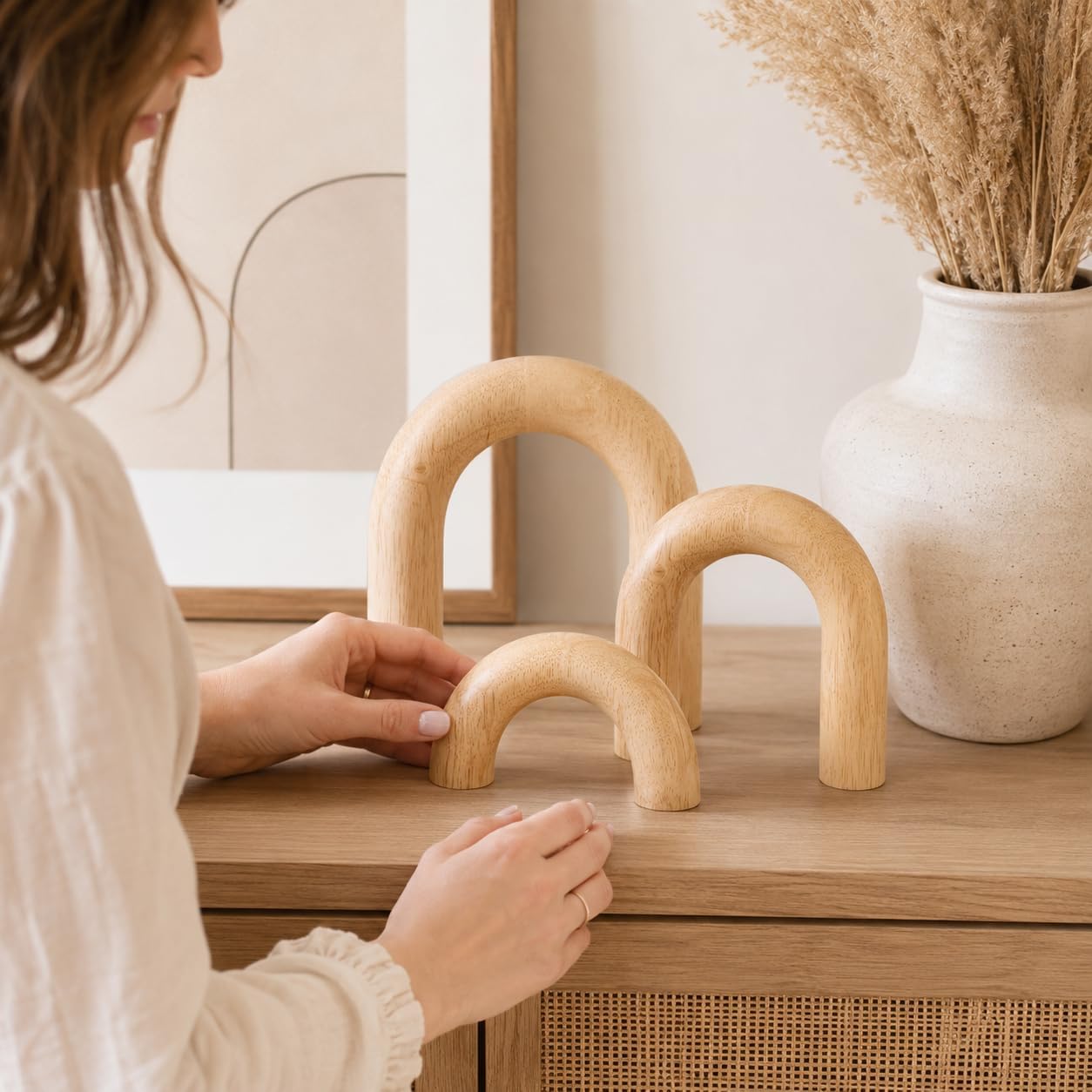 Statue and Sculpture Set 3 / Wood