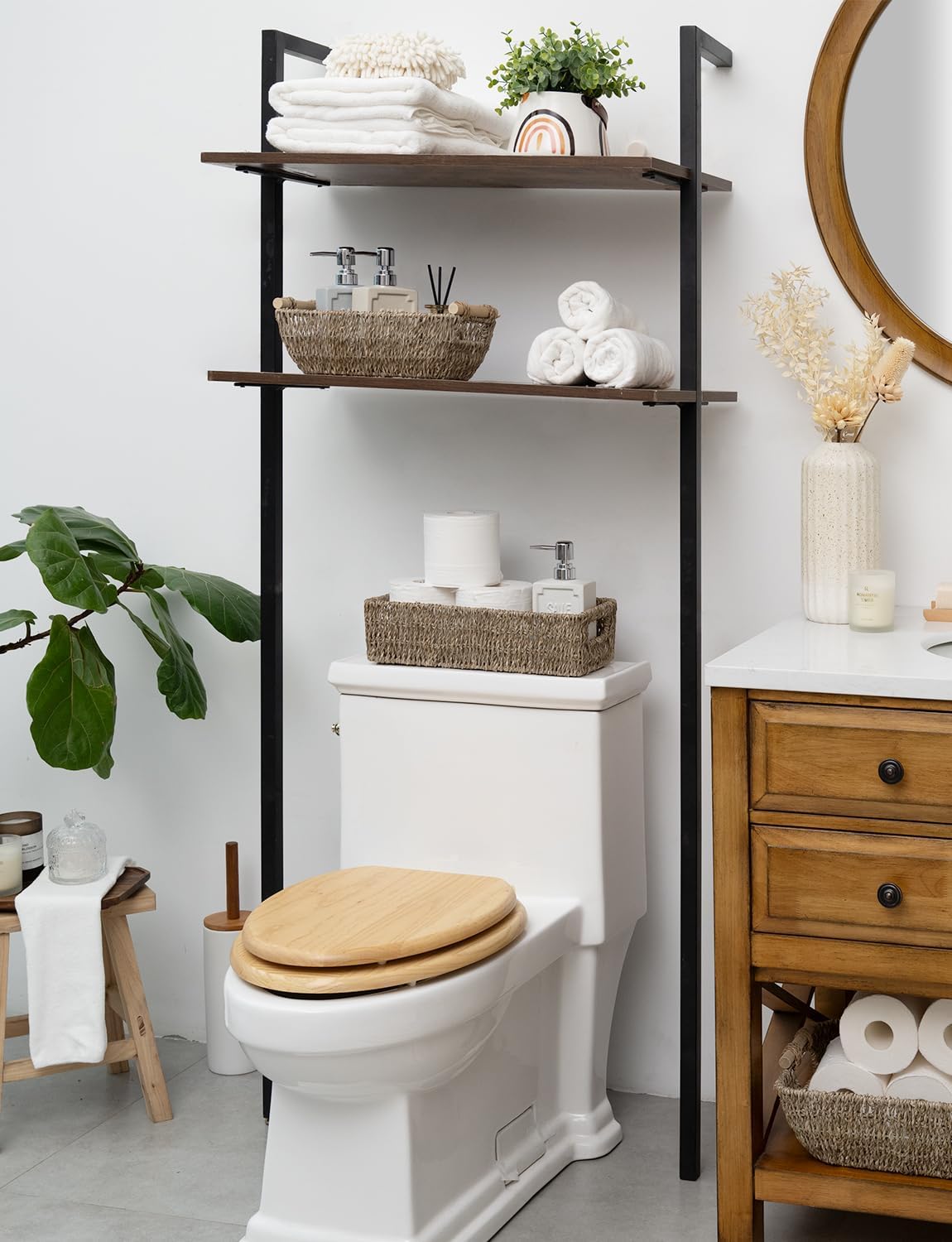 Seagrass Baskets / Built-in Handles / Natural