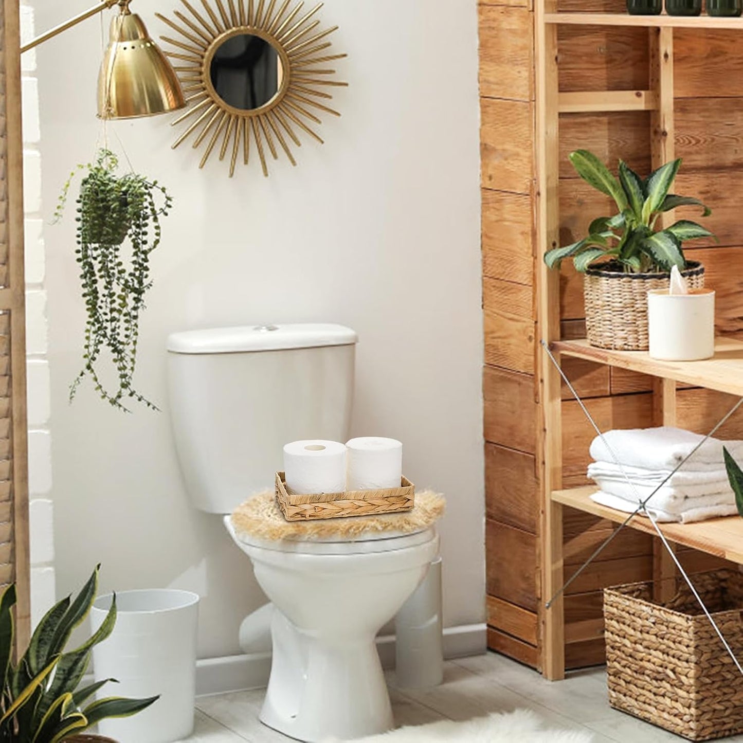 10" Rattan Vanity Trays