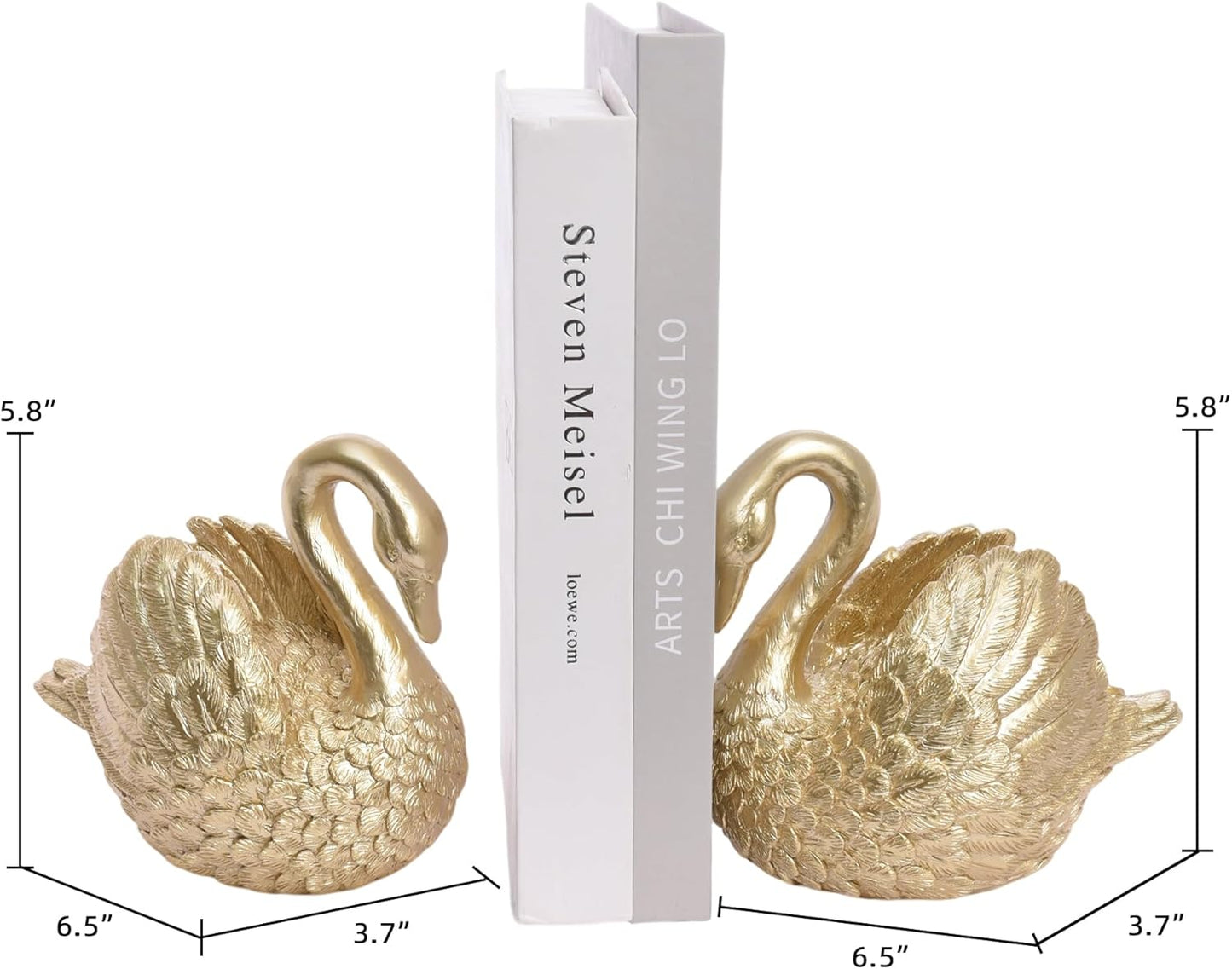 Resin Book Ends / Gold