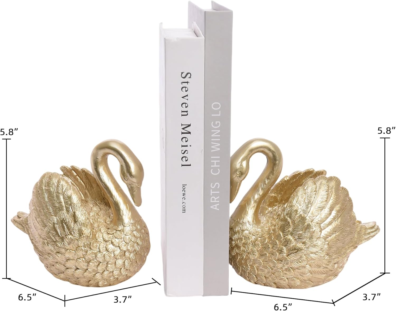 Resin Book Ends / Gold