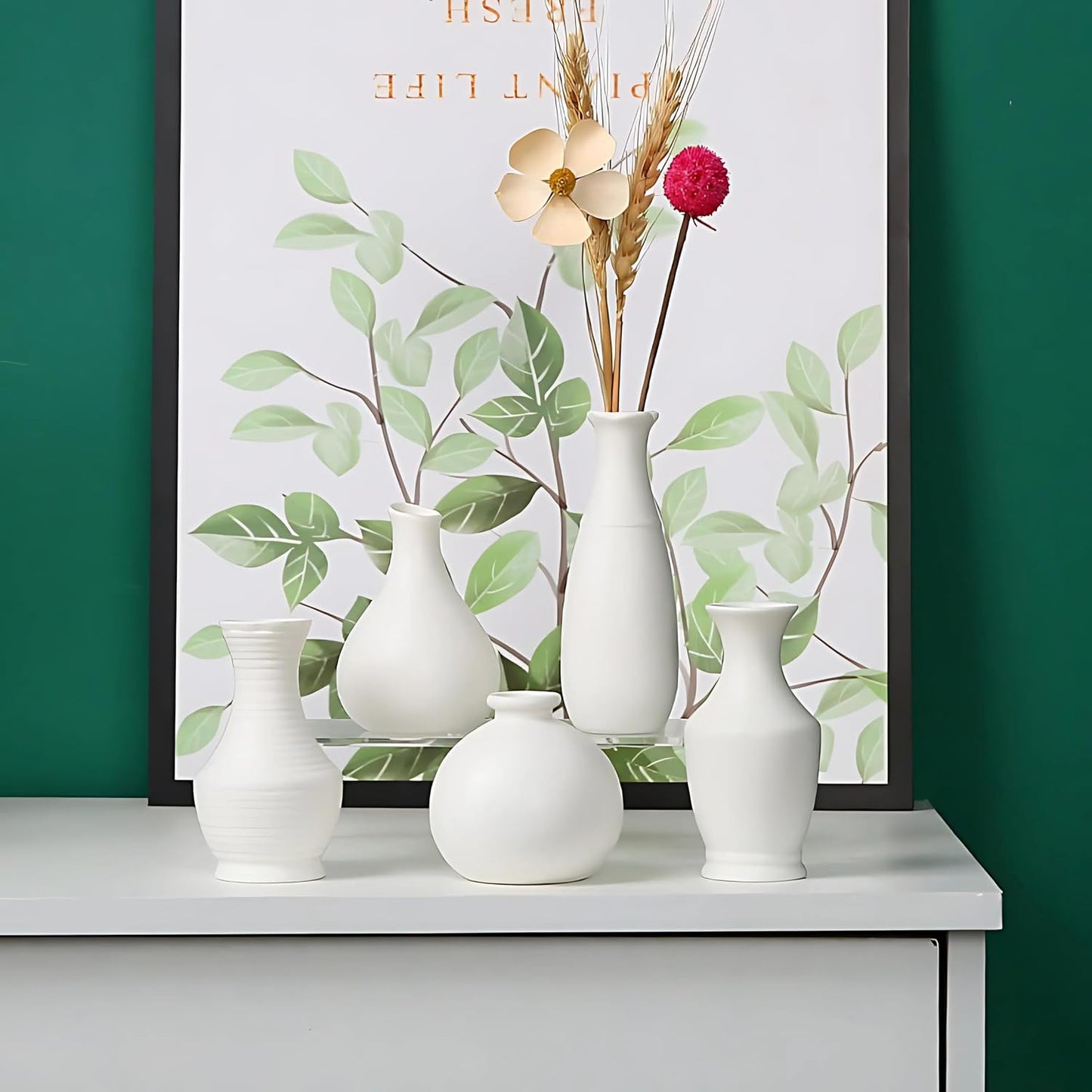 Ceramic Mini Vases for Flower Vase Styling / Black