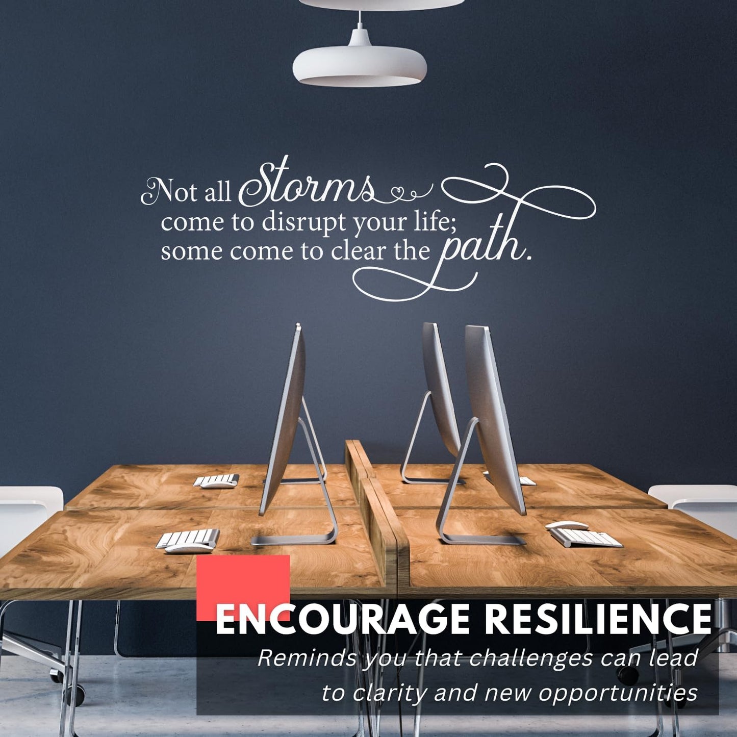 Some Come to Clear The Path Wall Sticker Inspirational Wall / Black / 32 x 10