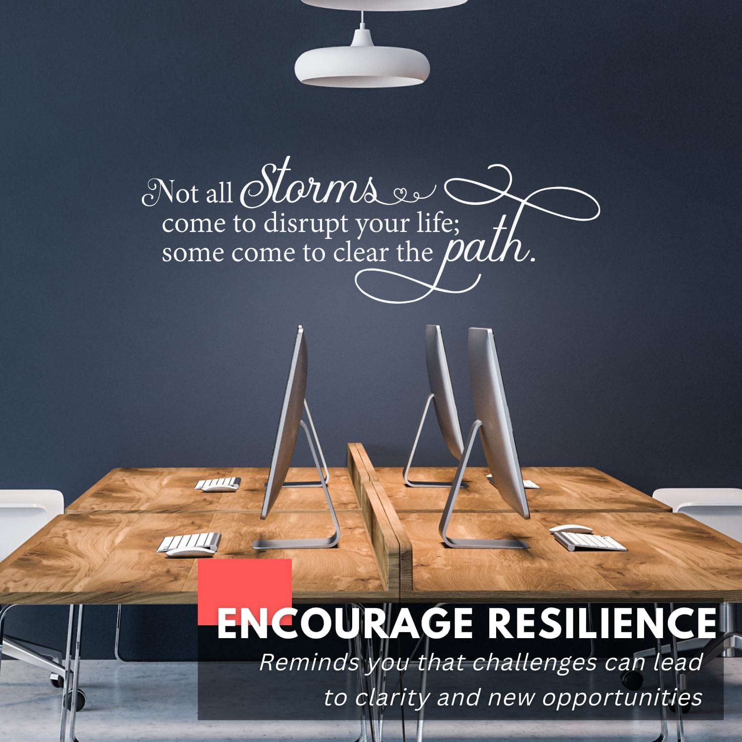 Some Come to Clear The Path Wall Sticker Inspirational Wall / Black / 32 x 10