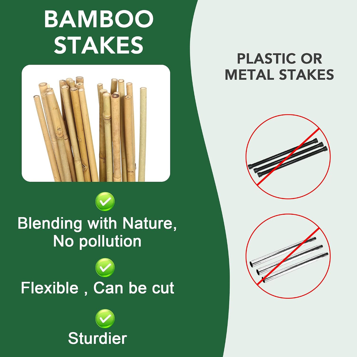 4 Feet Natural Bamboo Trellis 3 Pack, Oltara Fan-Shaped Plant Support Trellis for Outdoor and Indoor Climbing Plants