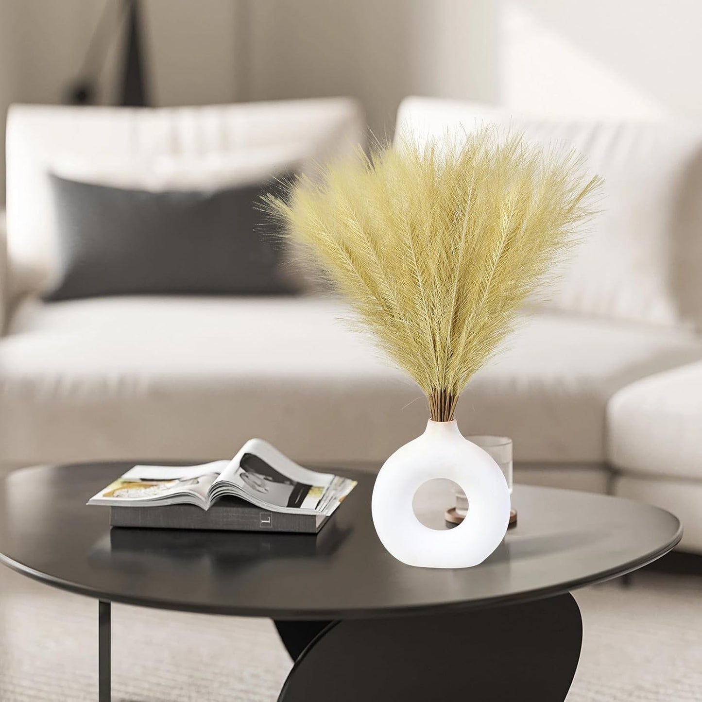 Artificial Pompas Grass Bulk Artificial Dried Flower Small / Gold / 17 Inch / 17.7 Inch / Set of 30