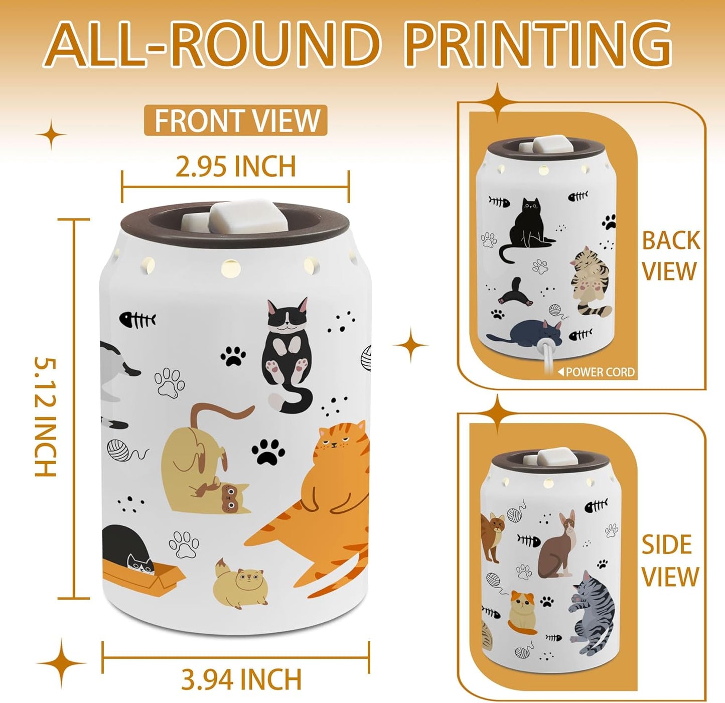 Funny Electric Ceramic Wax Melt Warmer / Cat