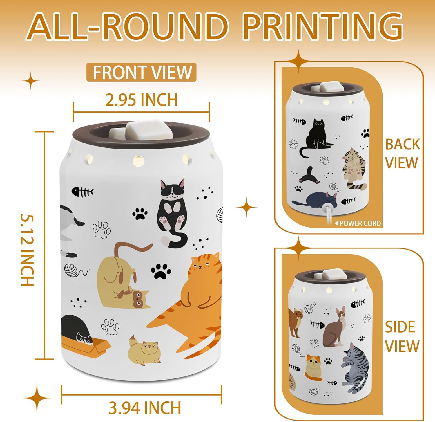 Funny Electric Ceramic Wax Melt Warmer / Cat