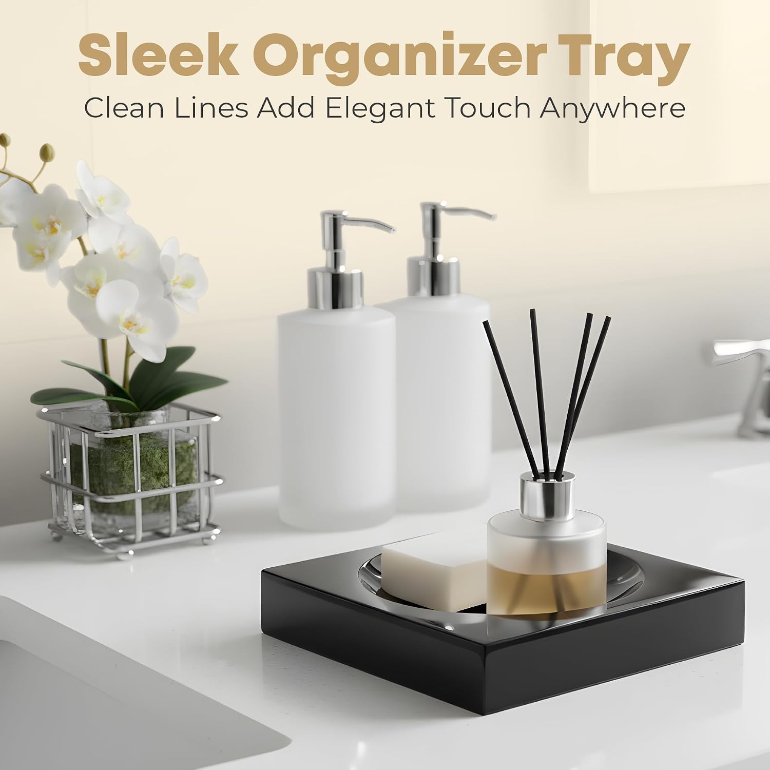 Acrylic Catchall Tray / Black