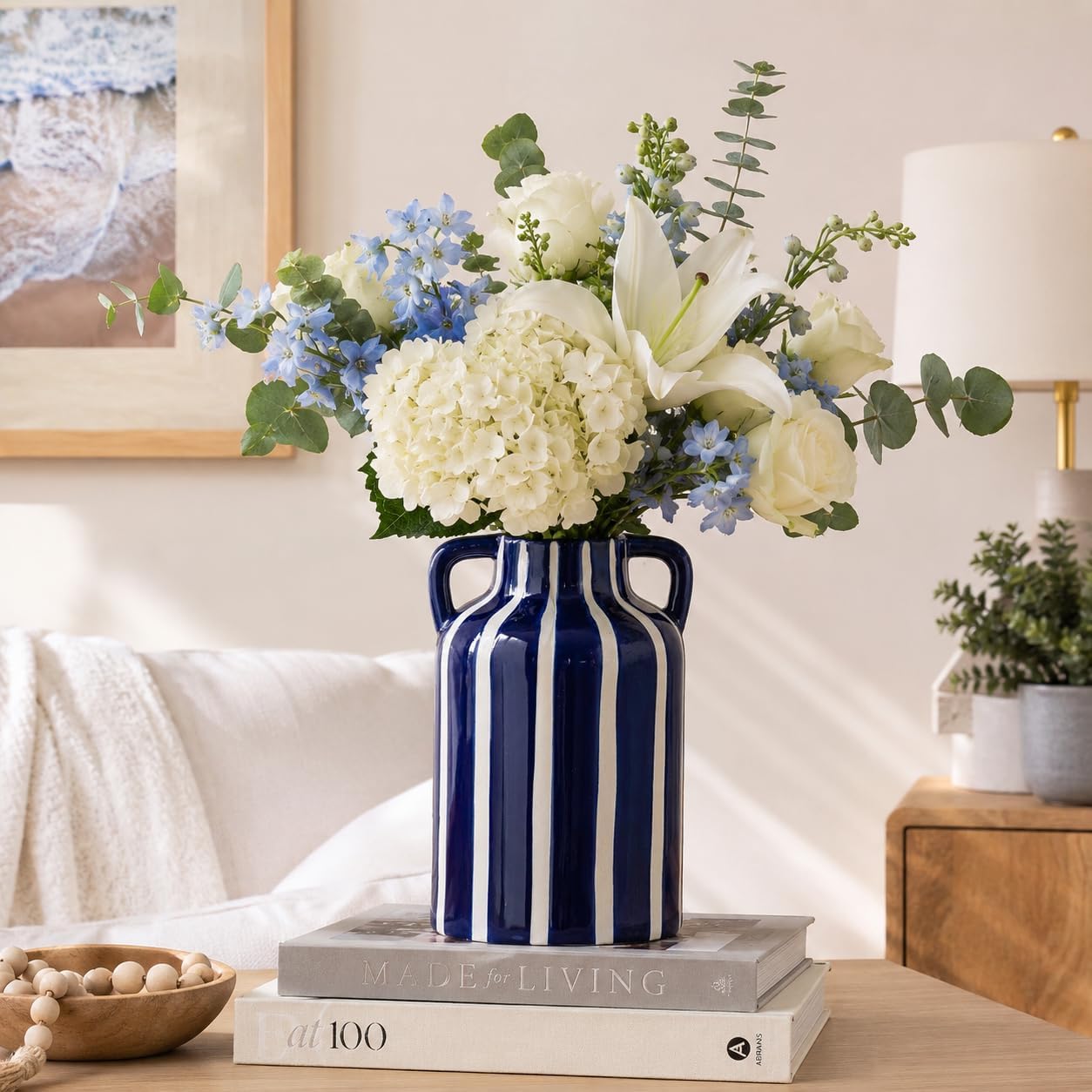 Blue Ceramic Vase / Blue and White 1