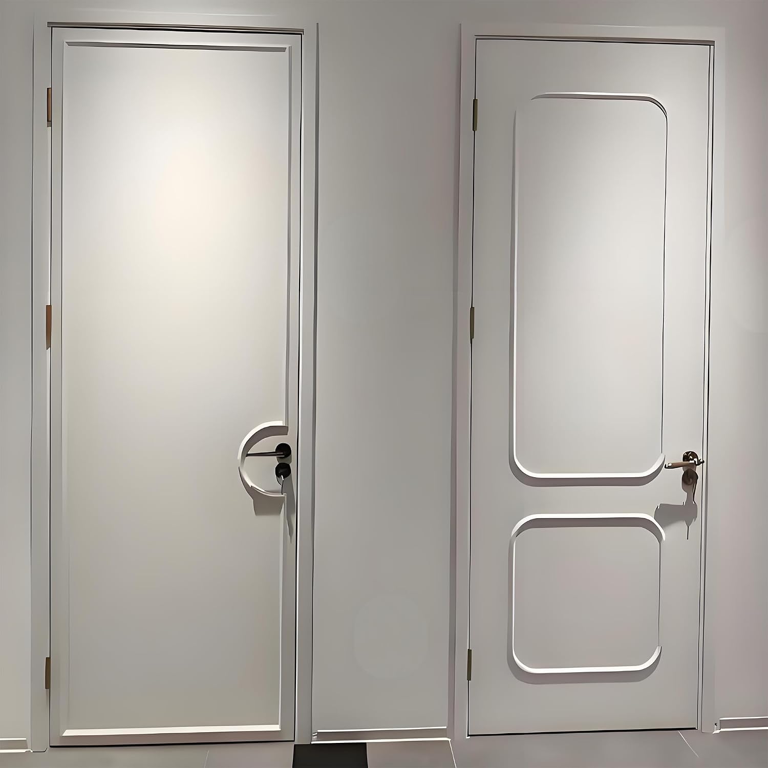 Flexible Self Adhesive TPE Molding for Door Frame / Matte White / 20FT x 0.78 / 20 Inch