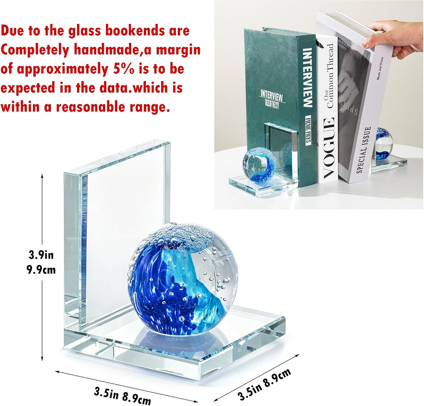 Glass Wave Ball Decor Book