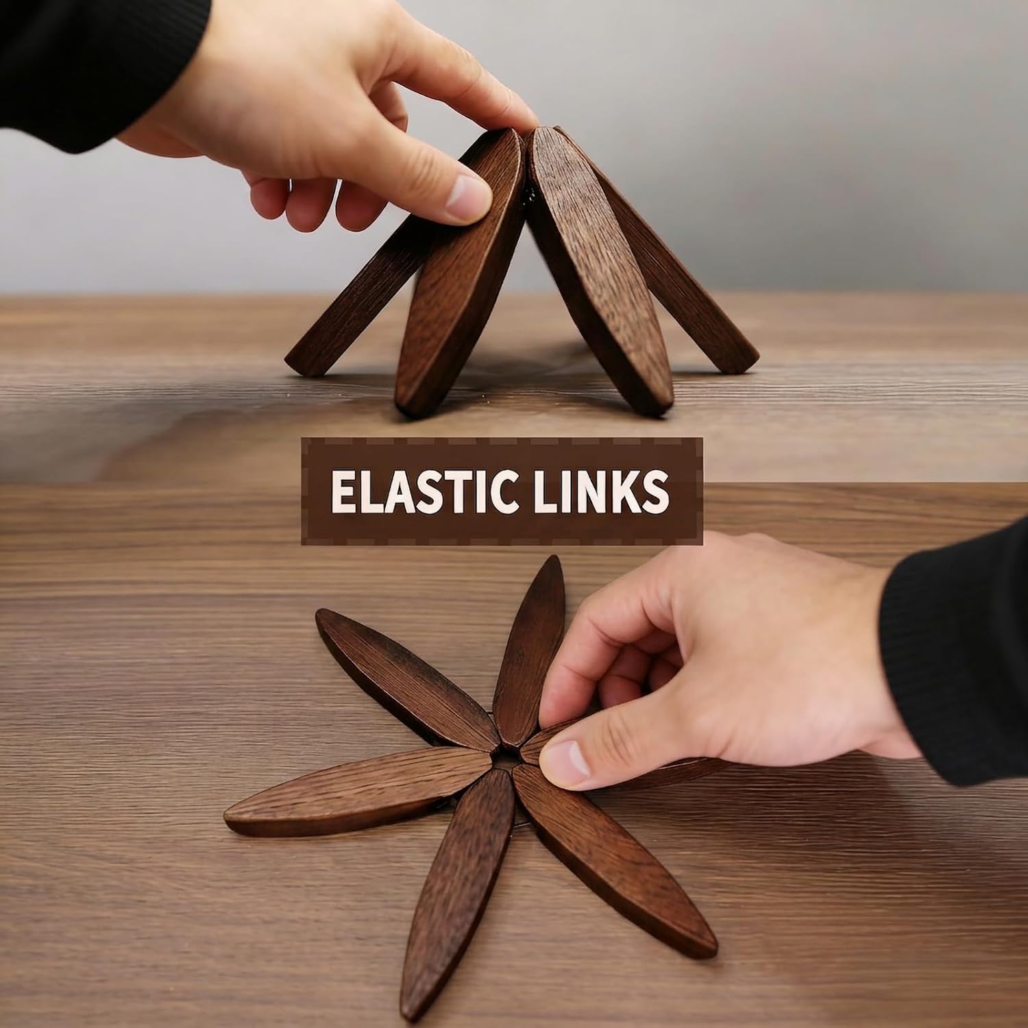 5 Trivets + 1 Stand / Natural
