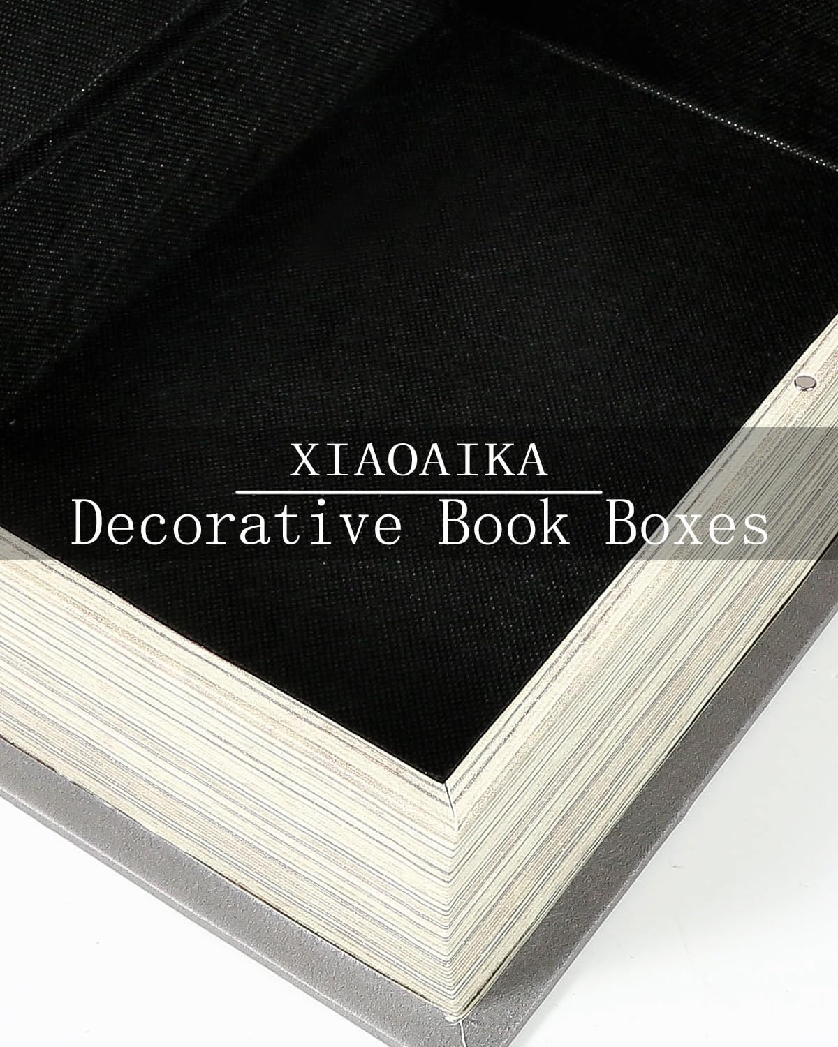 Vintage Faux Book Boxes / 3 x Geometric / Set of 3