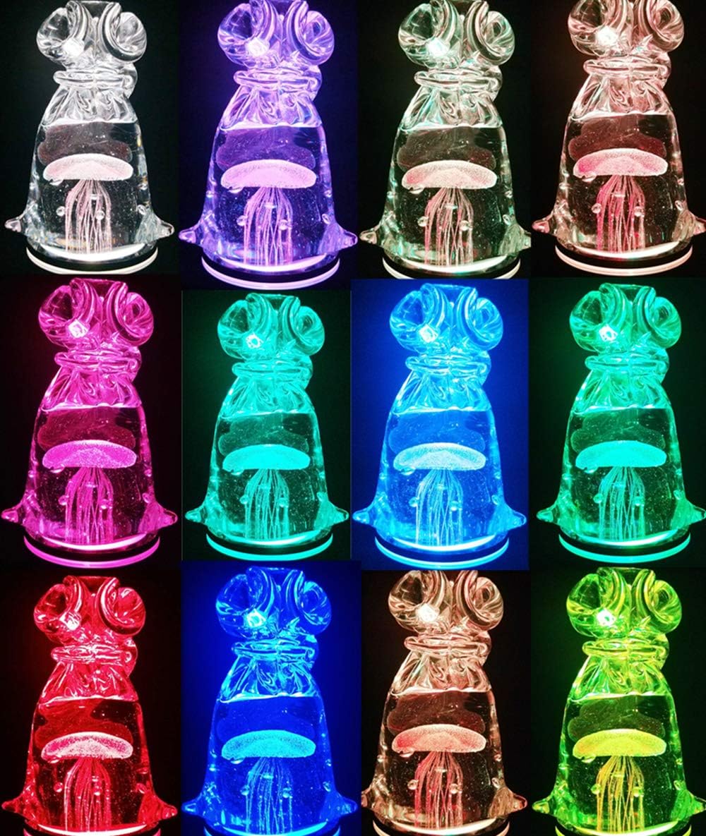 LED Light Base Non-slip Round Display Stand In A Variety of Colors / Silver Flat Base