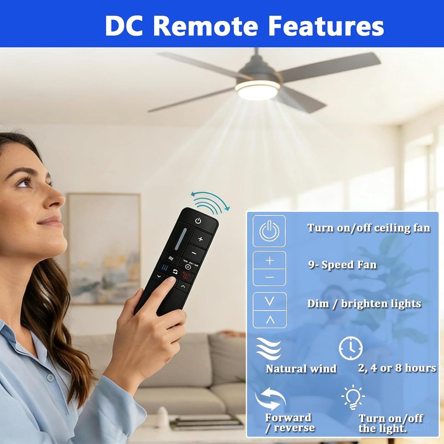 UC7225T Ceiling Fan Remote Control Replacement Home Decorators Collection Kensgrove & Altura DC