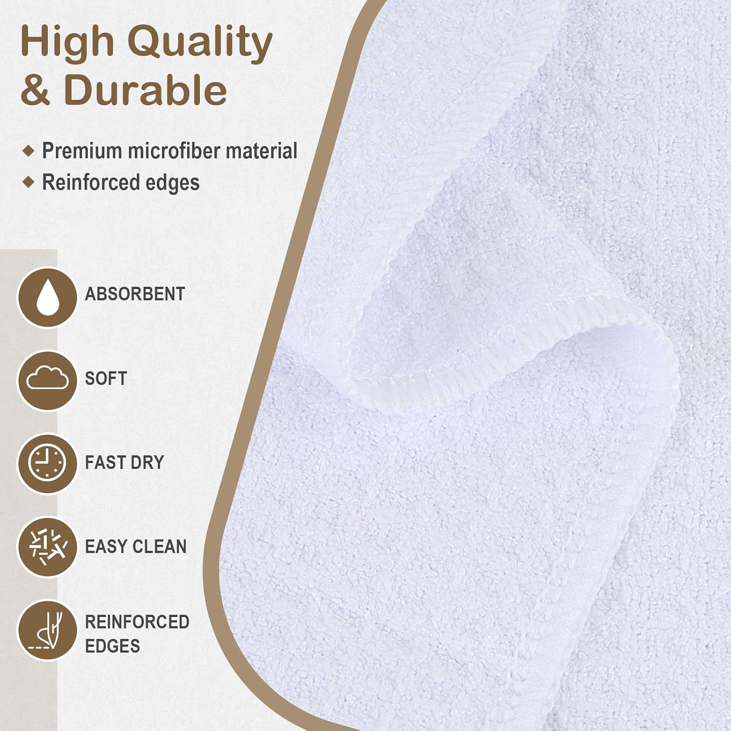 Sublimation Blank Towels Waffle Kitchen Towel White 16x24 20 Pack | Microfiber, Fast Drying, Tea Towel, Polyester Dish