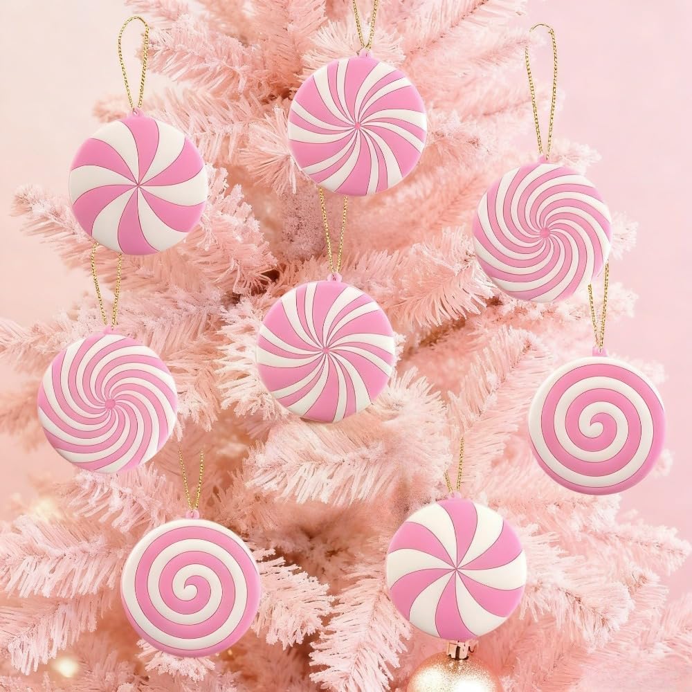6Pcs Gingerbread House Ornament, Christmas Tree Ornament Rustic Farmhouse Gingerbread House Decor House Pendants for Holiday Party Favor