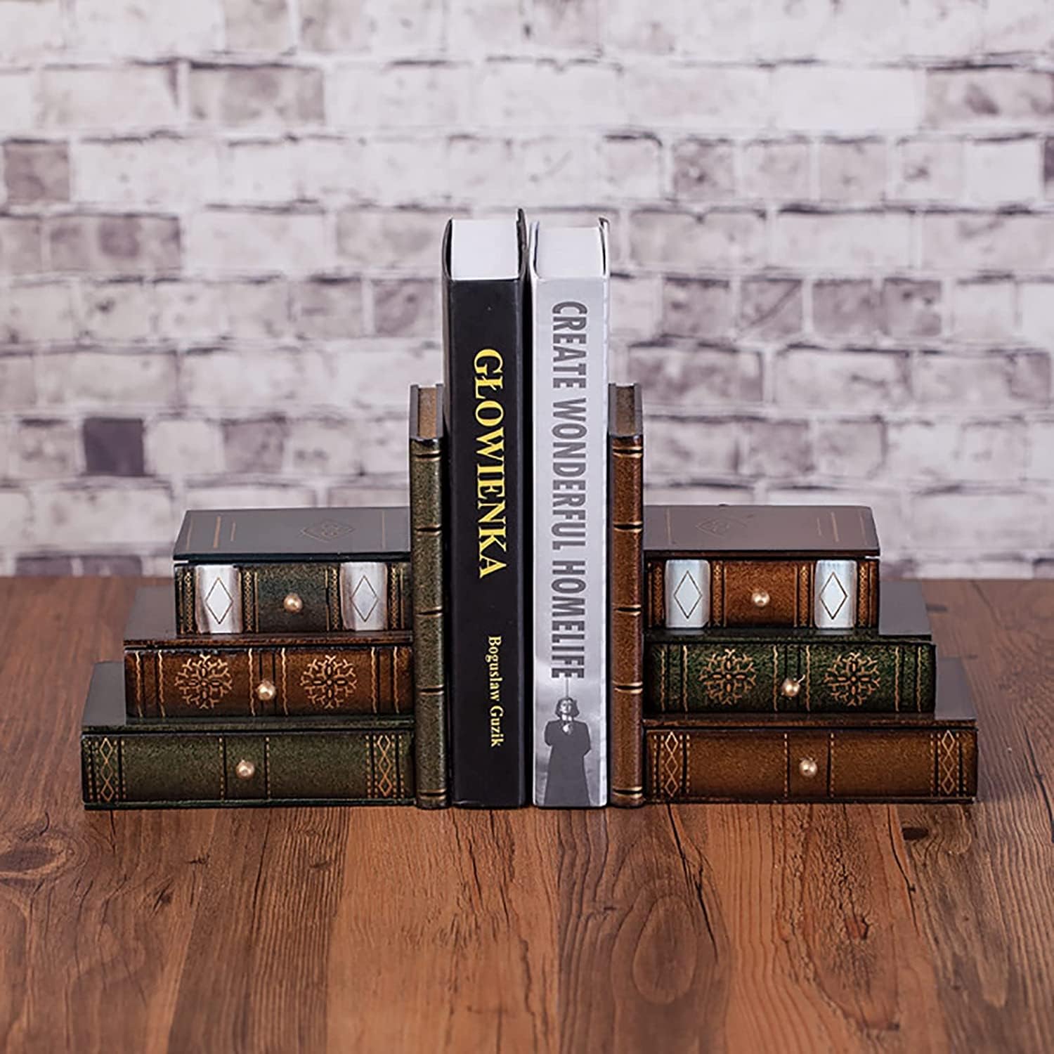 Wood Bookends / Decorative Bookends