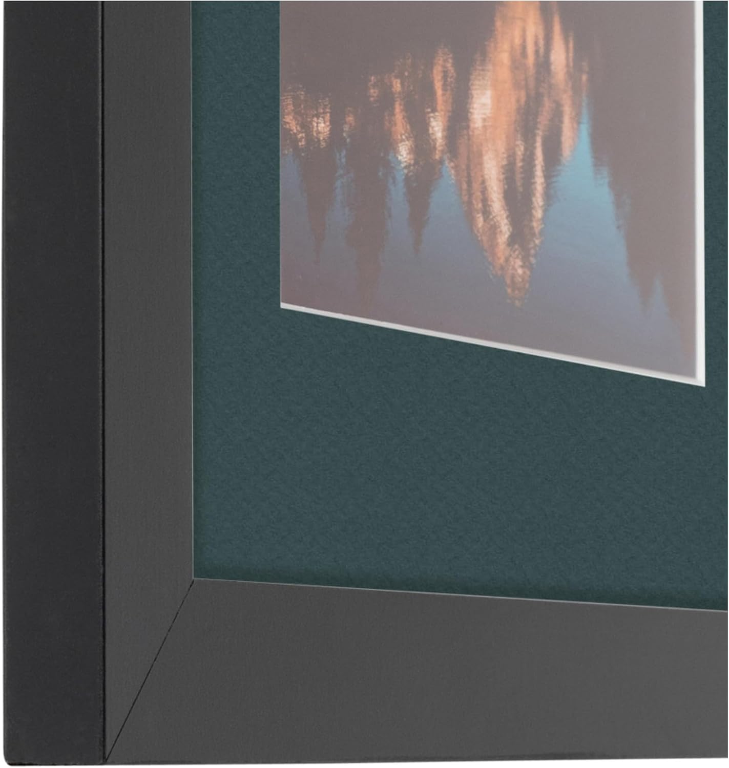 ArtToFrames Collage Picture Frame 3 Opening 3-5x7 Photo Frame | Made in USA | Black Frame Evergreen and Black Mats