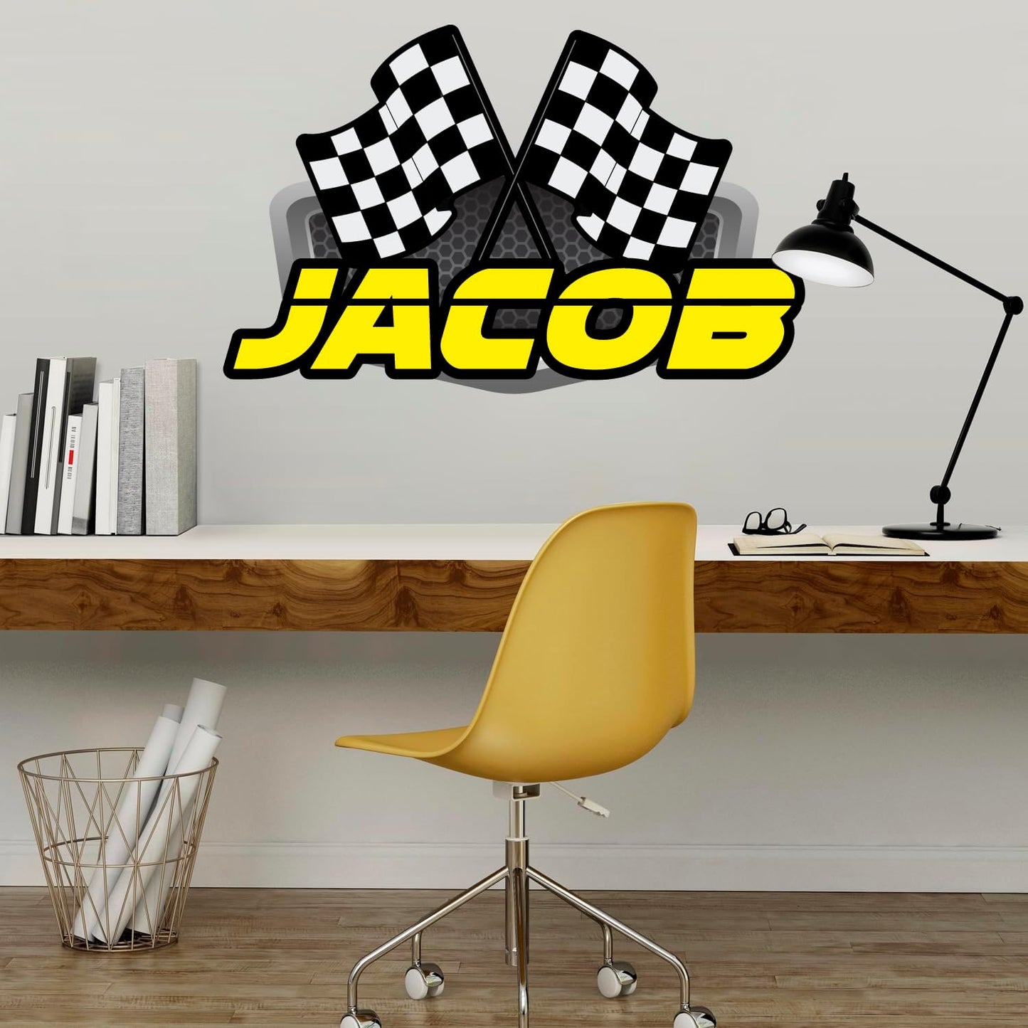Racing Wall Decal Sticker Art