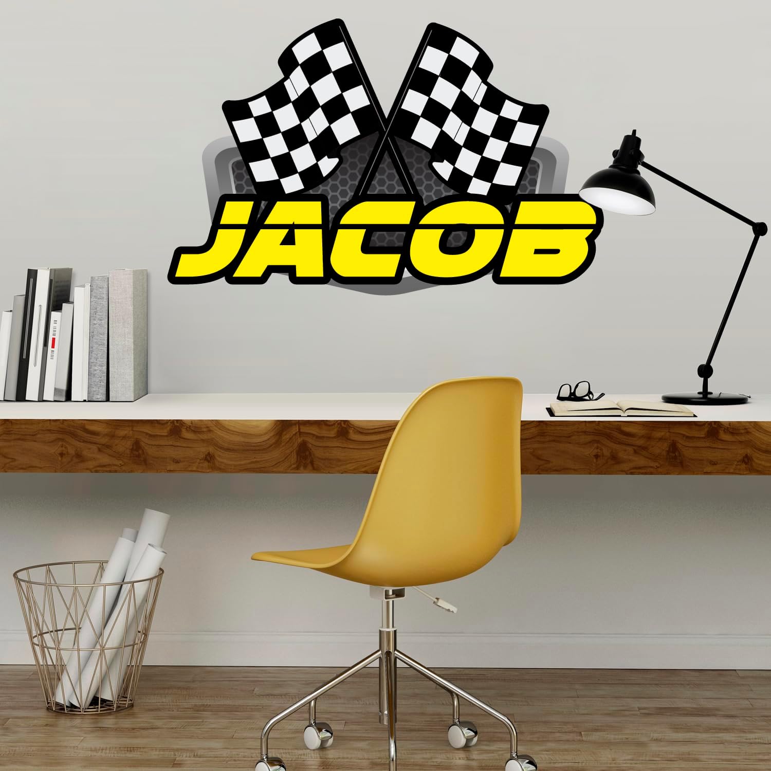 Racing Wall Decal Sticker Art