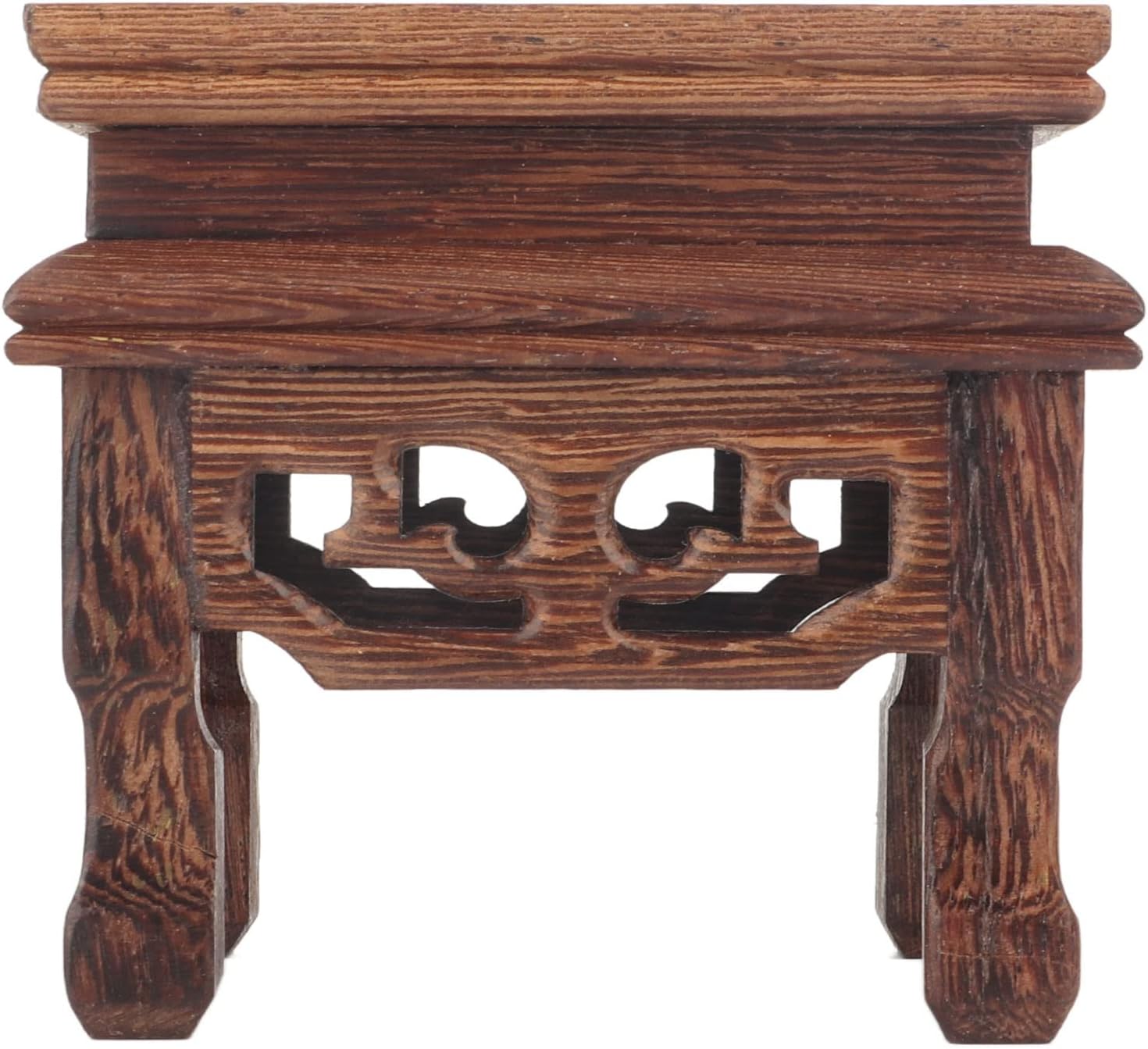 Mini Wooden Stool Display Stand Chinese Style Flower Pot Display Rack Garden Planter Support