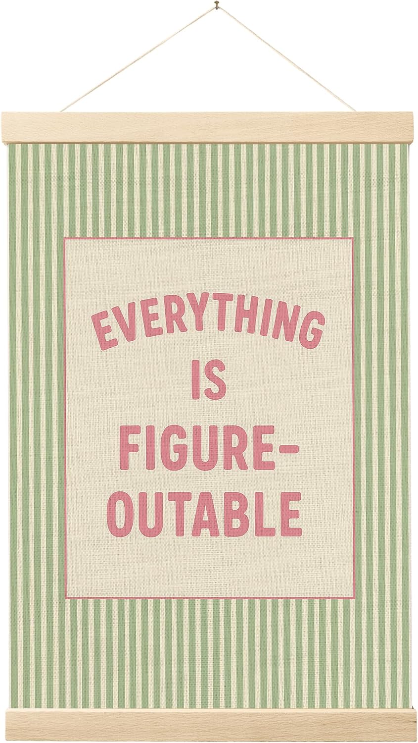 FGFK Positive Affirmations Wall Art Poster Hanger Frame 16x24 Inch