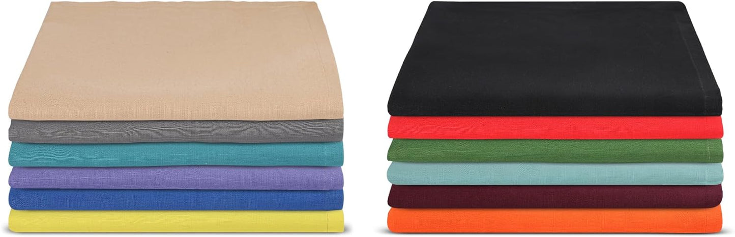 Urban Villa Cloth Napkins Cotton 20x20 (Set of 12) Multi