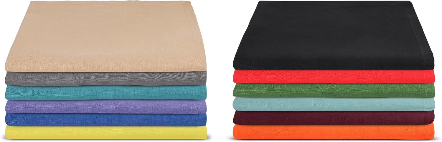 Urban Villa Cloth Napkins Cotton 20x20 (Set of 12) Multi