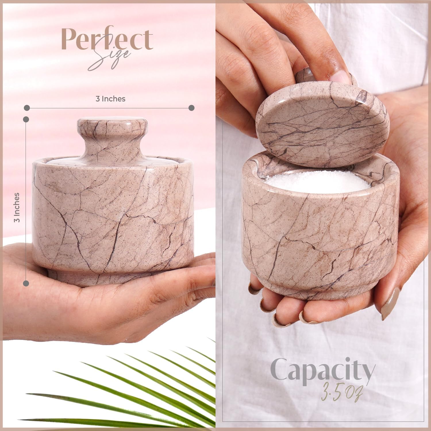 Lid 3" Salt Holder for Counter / Marinara
