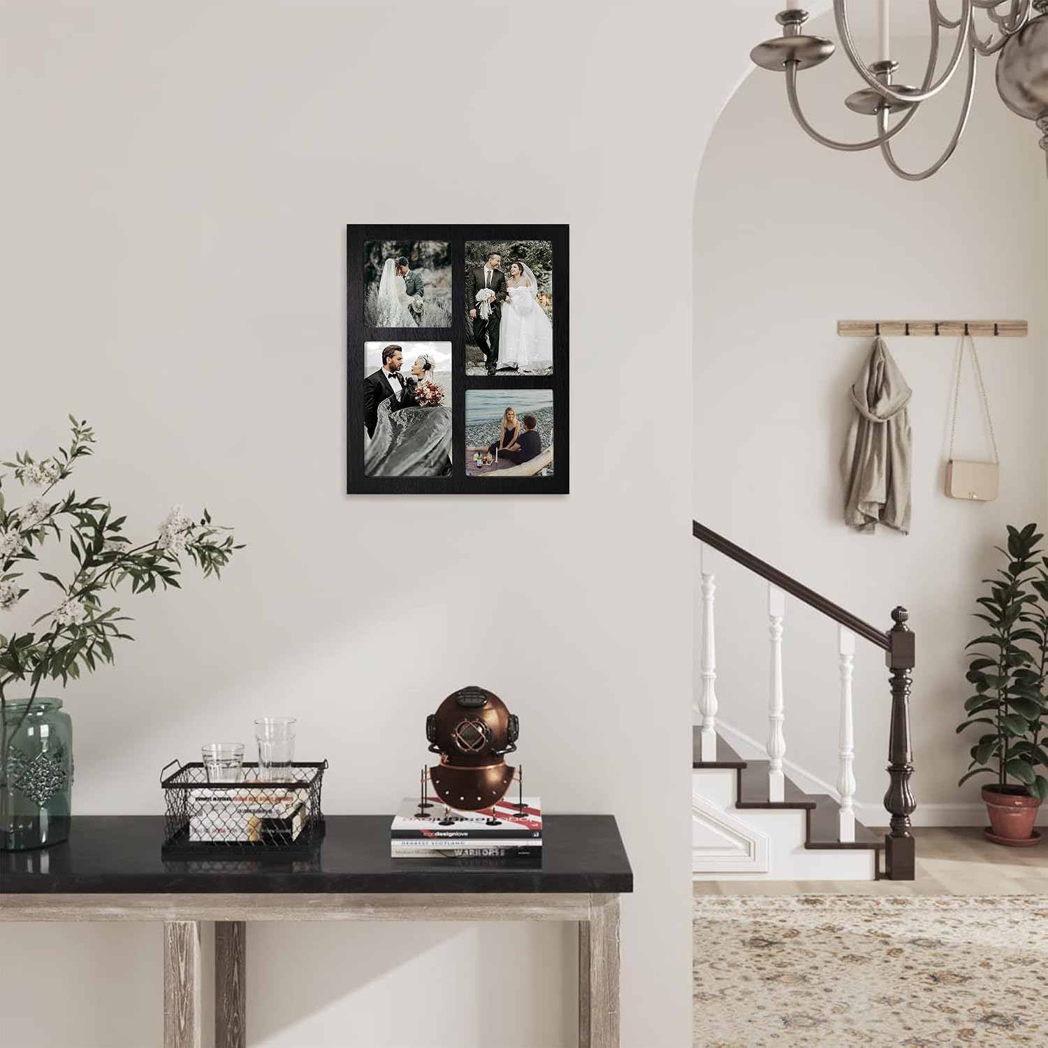 YESKAY Picture Frame Collage 4x6 and 4x4 Photos Display, Multiple Photo Frames with Tempered Glass, Family Picture