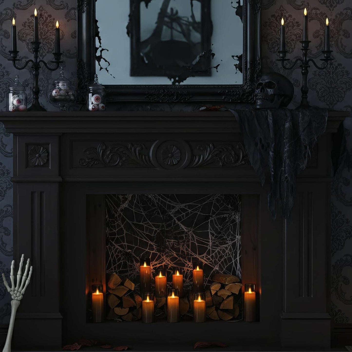 Homemory Decorative Flameless Candles, Battery Operated Candles with Remote & Timer, Flickering Led Pillar Candles