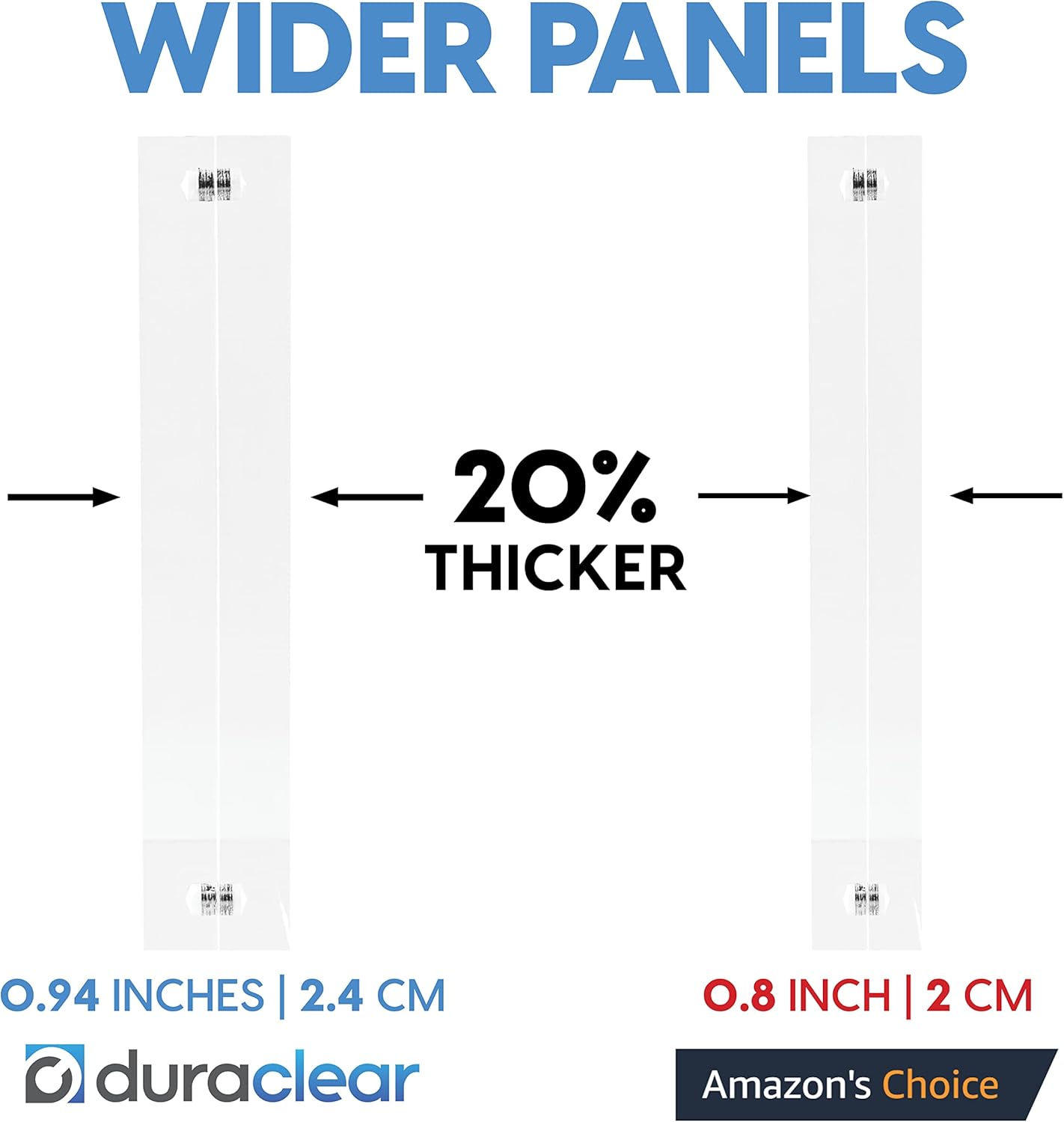 Mammoth DuraClear 4x10 Acrylic Frame - Frameless Panoramic Photo & License Display - Sleek, Modern Design for Elegant