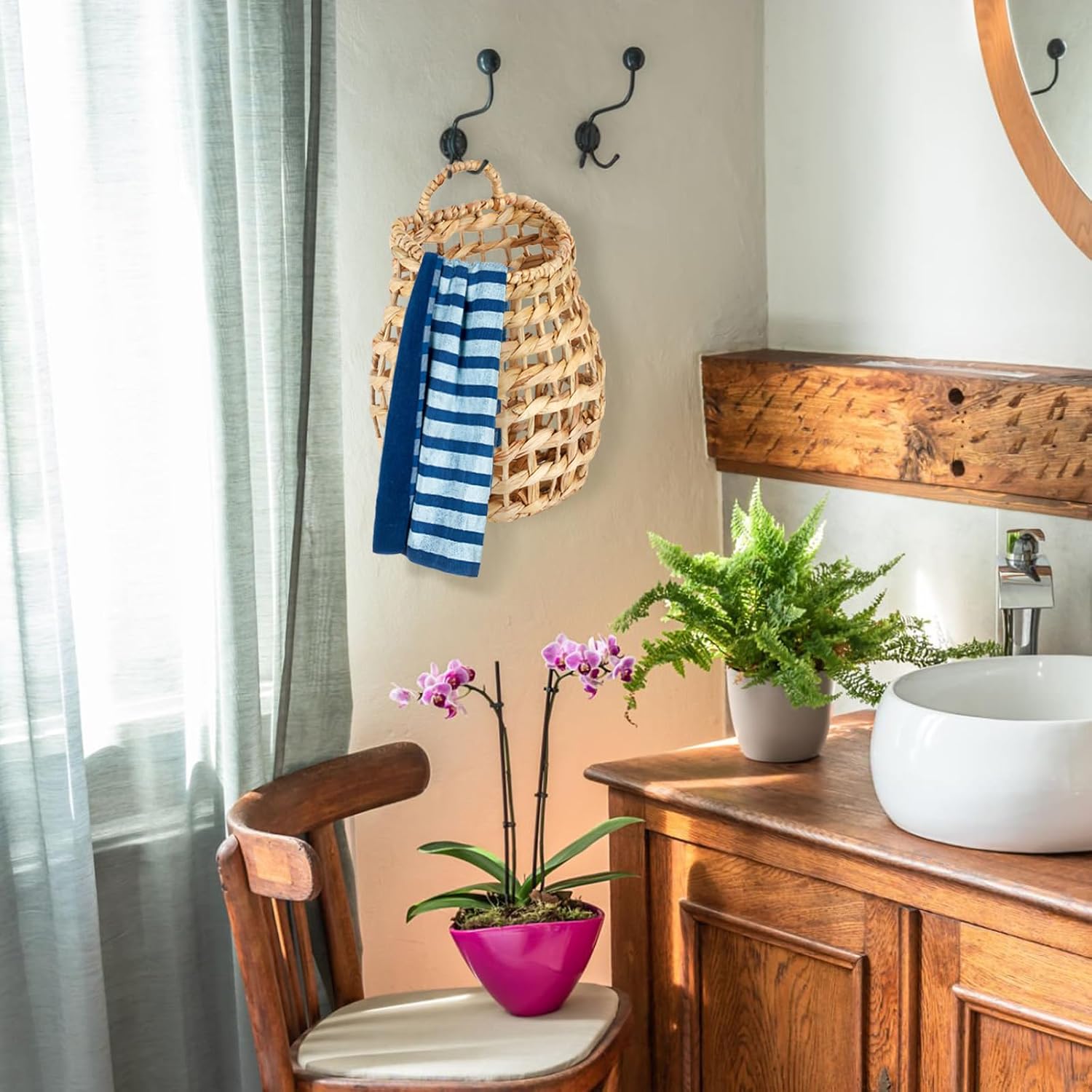 Large Boho Decor Flower Storage Plants
