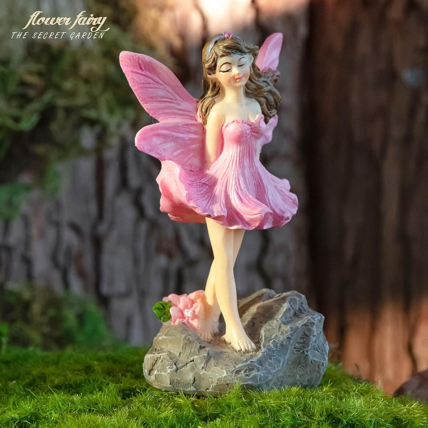 Potted Plants / Hand-Painted Resin Fairy Figurines