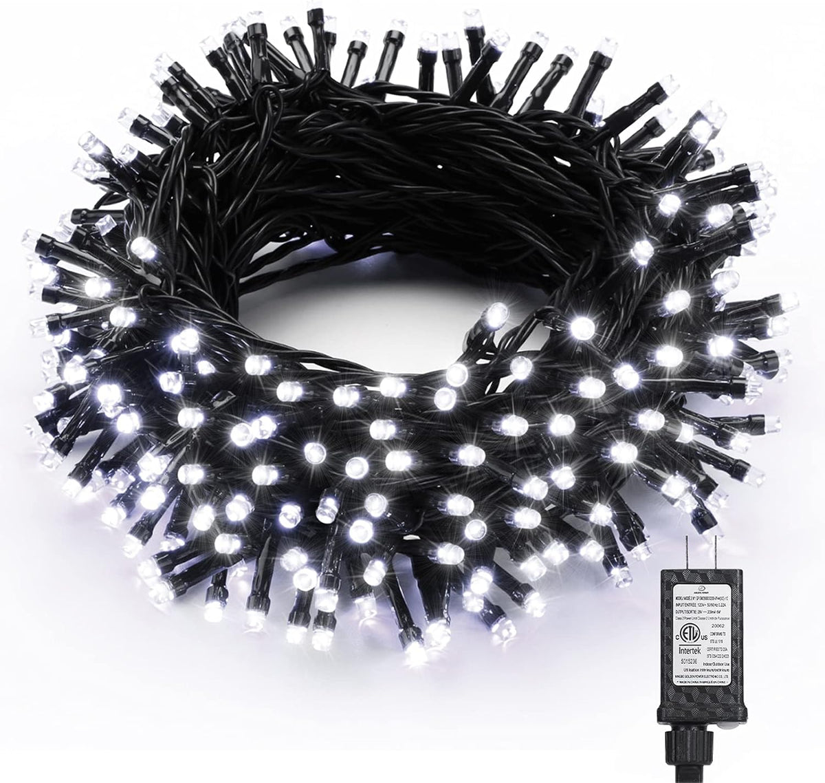 Brizled White Christmas Lights Outdoor, 78.74ft 240 LED Mini String Lights