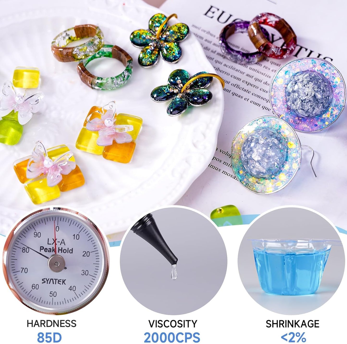 Quick-Curing & Low Shrinkage Ultraviolet / 300g / Clear