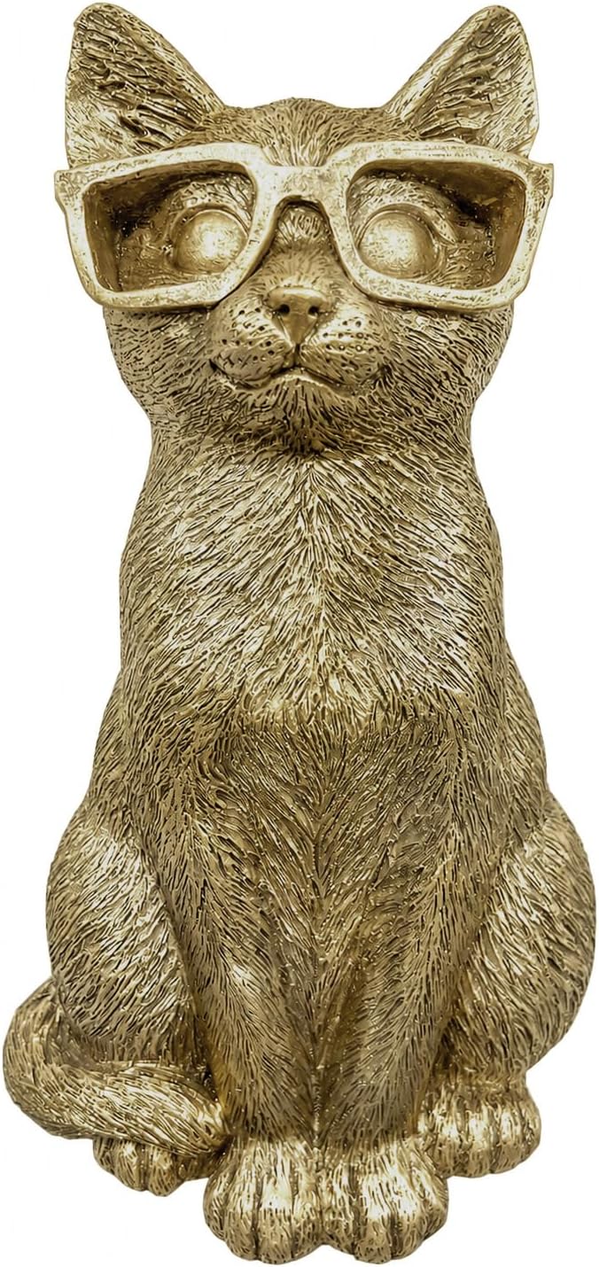 Wall Hanging Decoration / Copper / Cat / Gold