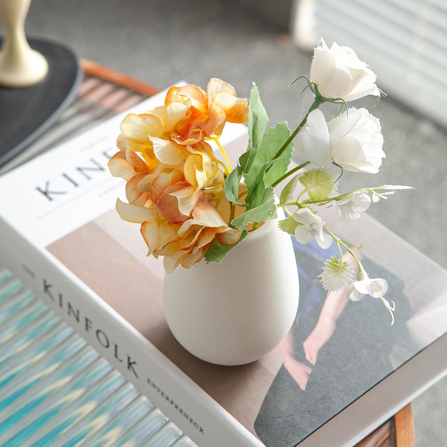 Small Ceramic Vase / White / Set of 11
