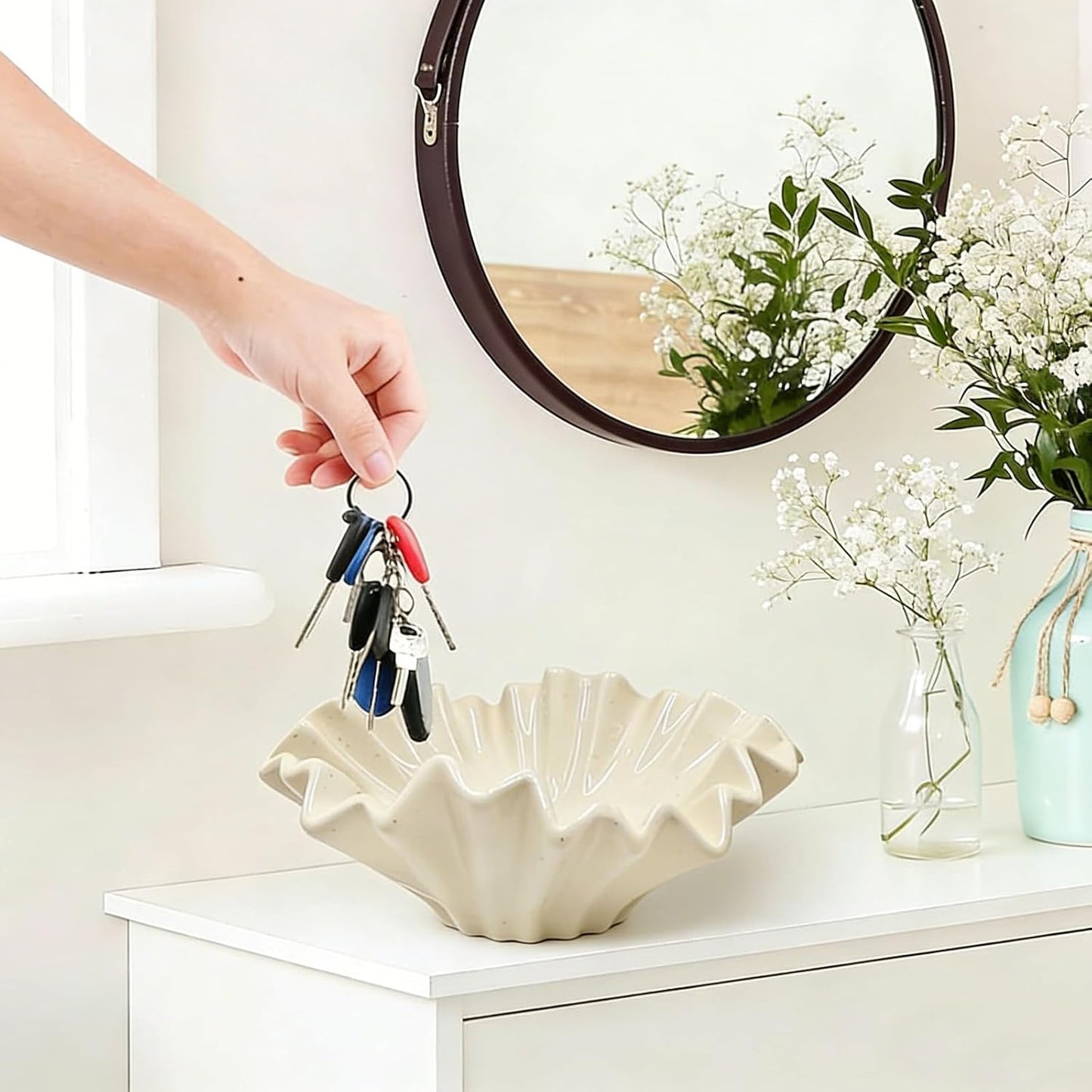 Modern Key Bowl / Ceramic Fruit Bowl