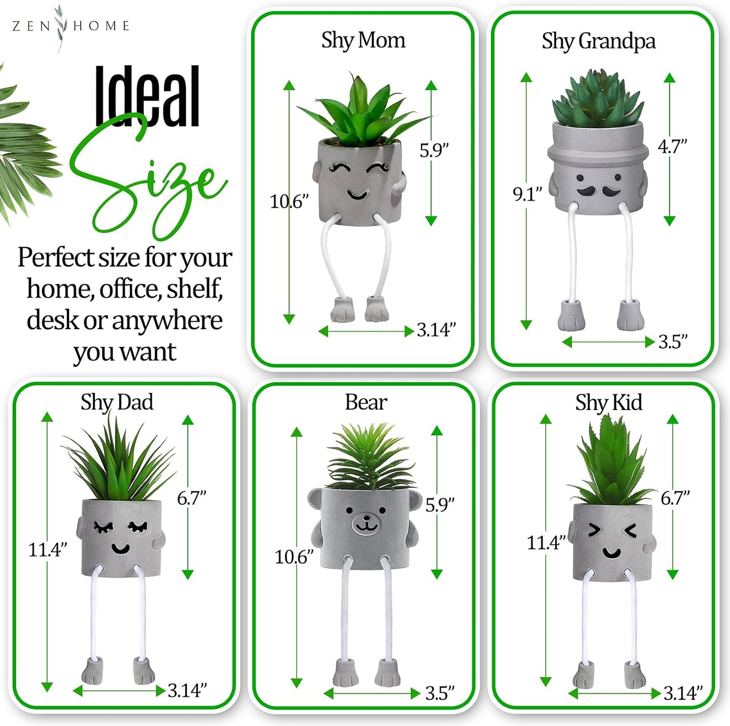 Faux Plant / Desk Plants / Shy Grandpa