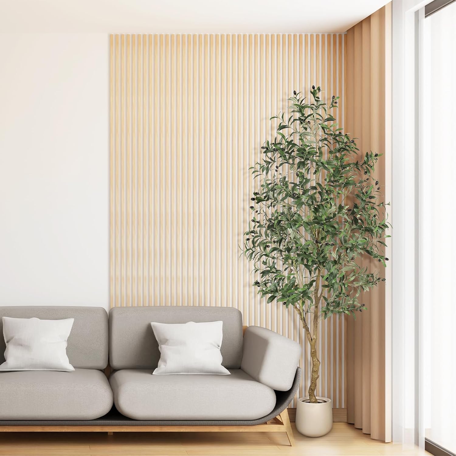 Fake Plants Olive / 7ft / Natural / 7 Inch