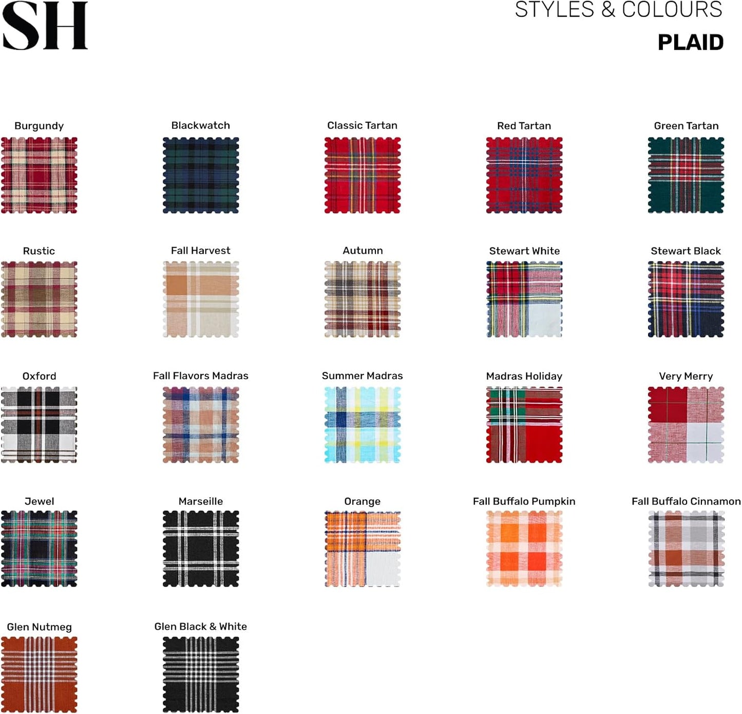 Solino Home 100% Pure Linen Placemats Merry Plaid, 14 x 19 in, Set of 4 | Very Merry Plaid Place Mats place settings