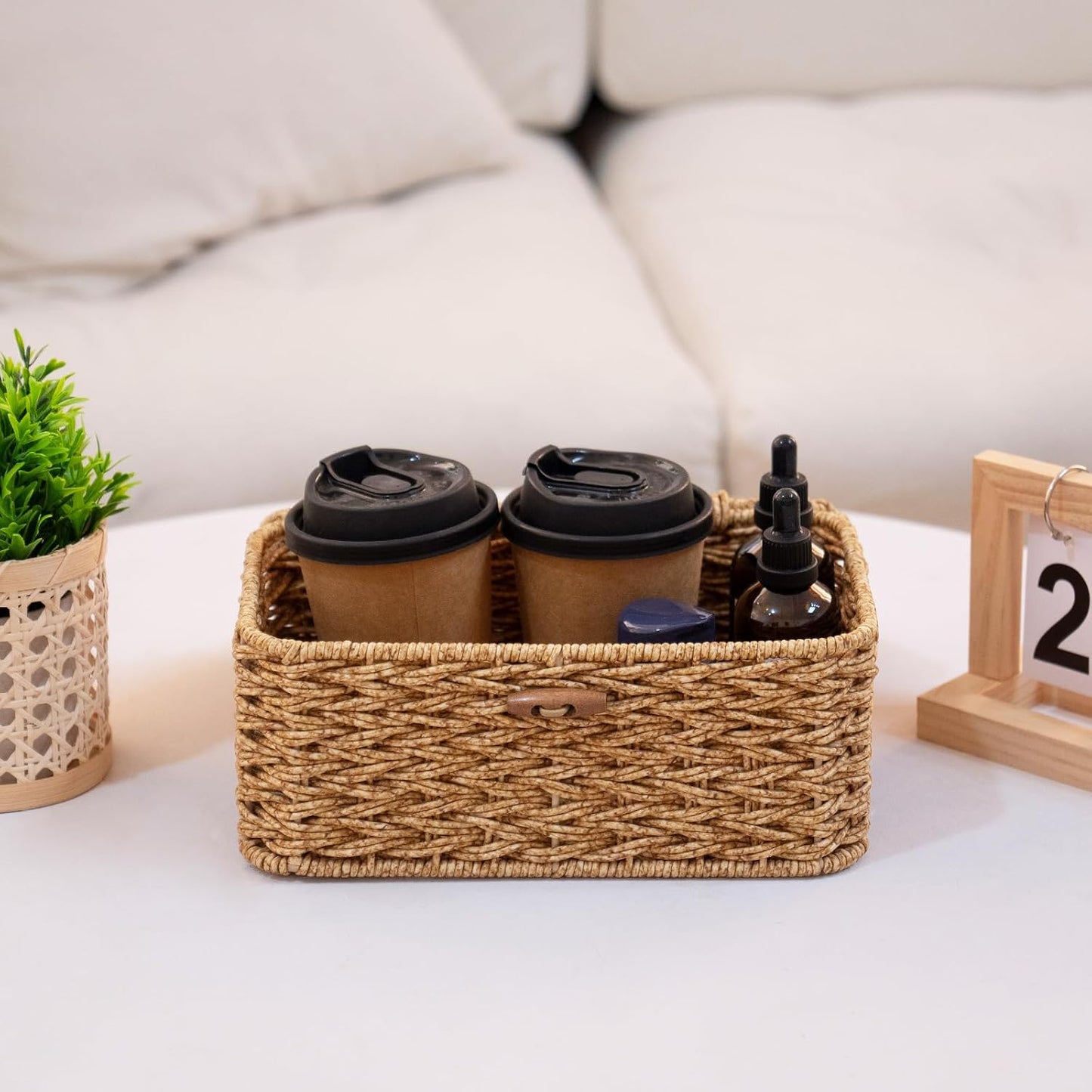 YRMT Storage Basket / 10.2 x 6.3 x 4.1 / Rattan