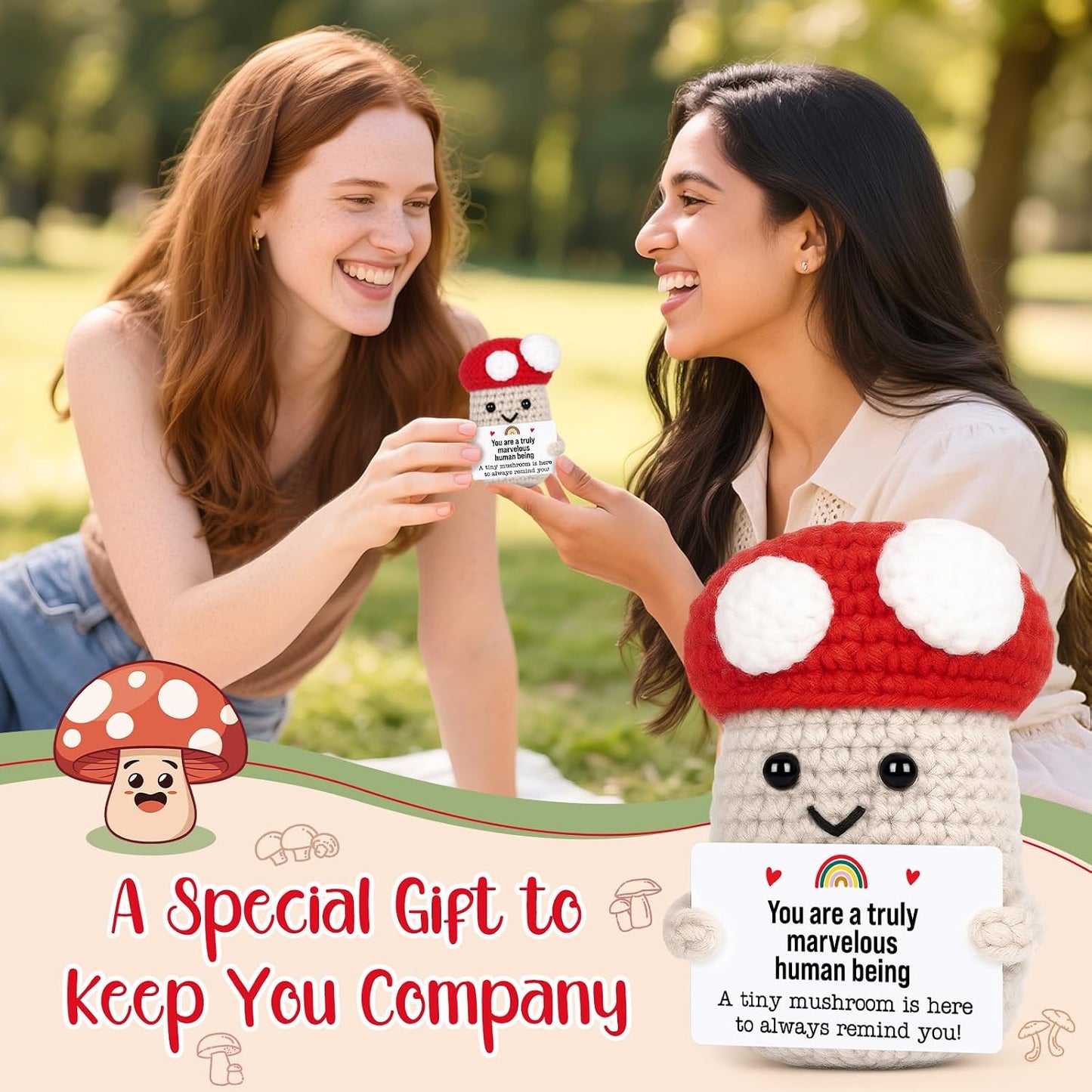 Positive Mushroom Decor Gift for Women Men / Truly Marvelous