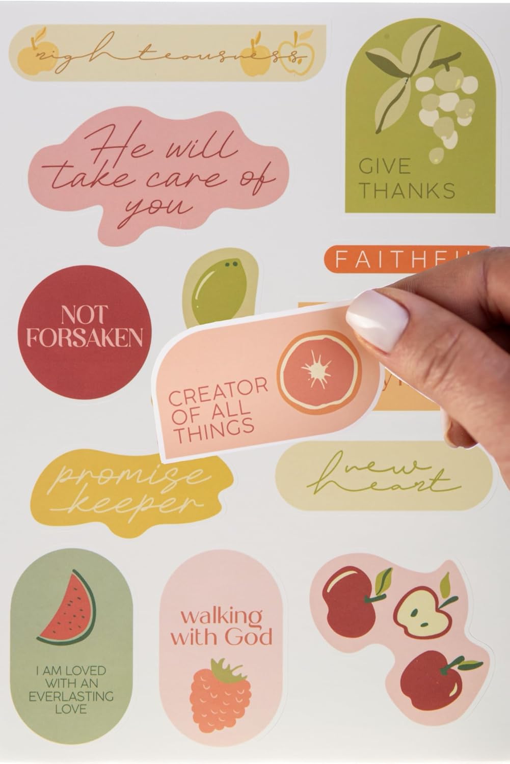 100 Pcs Bible Verse Christian Stickers Religious Faith Sticker