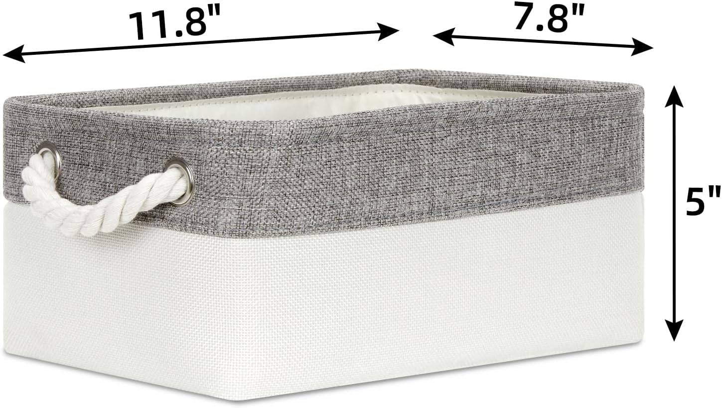 Grey & White Baskets / Grey&white / Set of 6