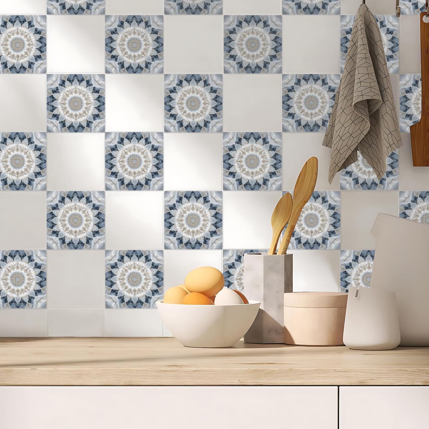 Wall Stickers Backsplash Decals / Multi-color11-24 / 6 x 6 / Set of 24